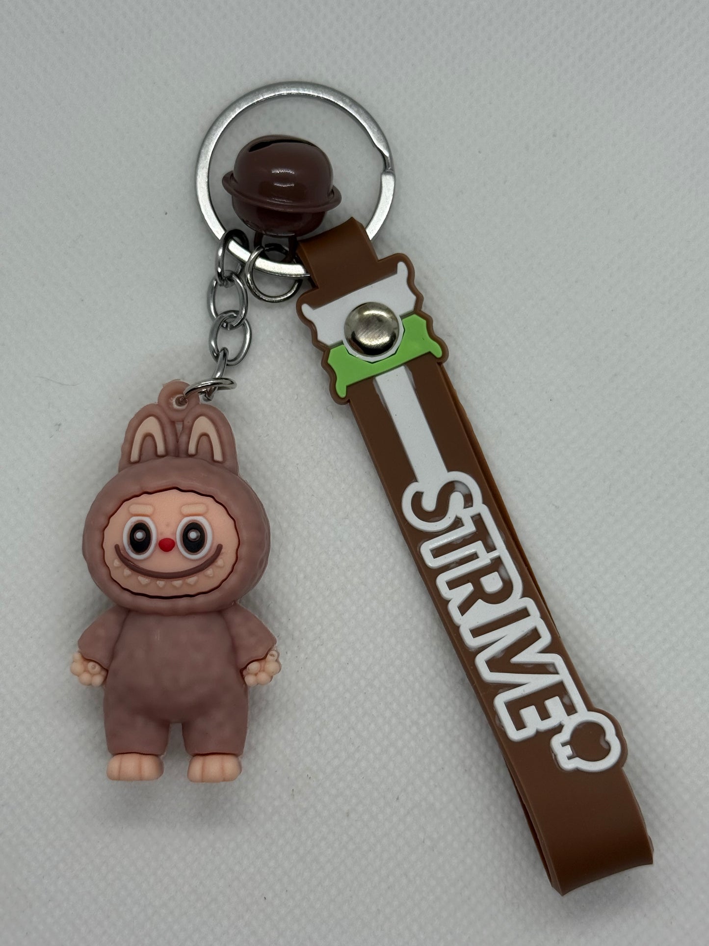 Labubu keychain with bell