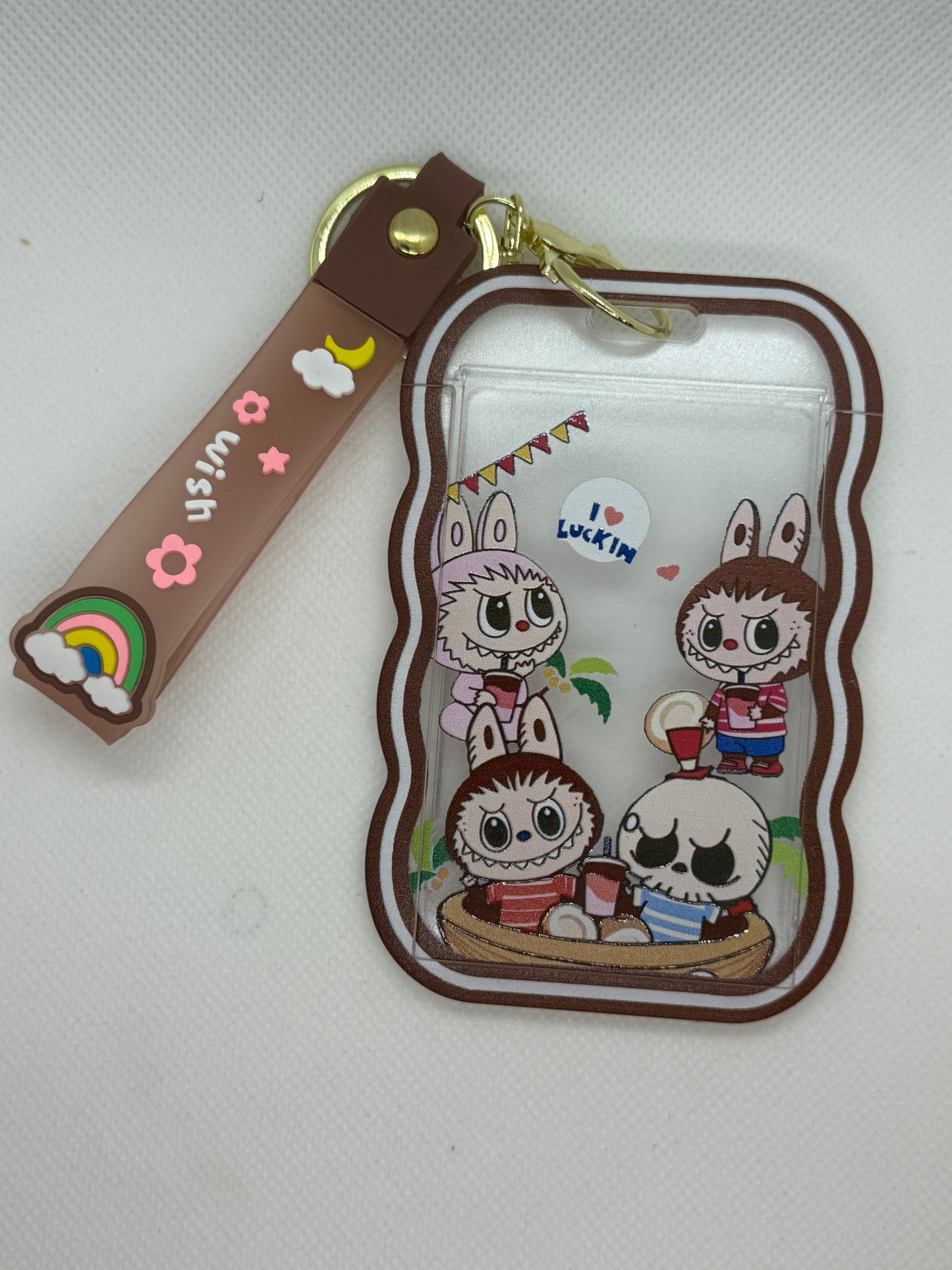 Labubu ID keychain style 1