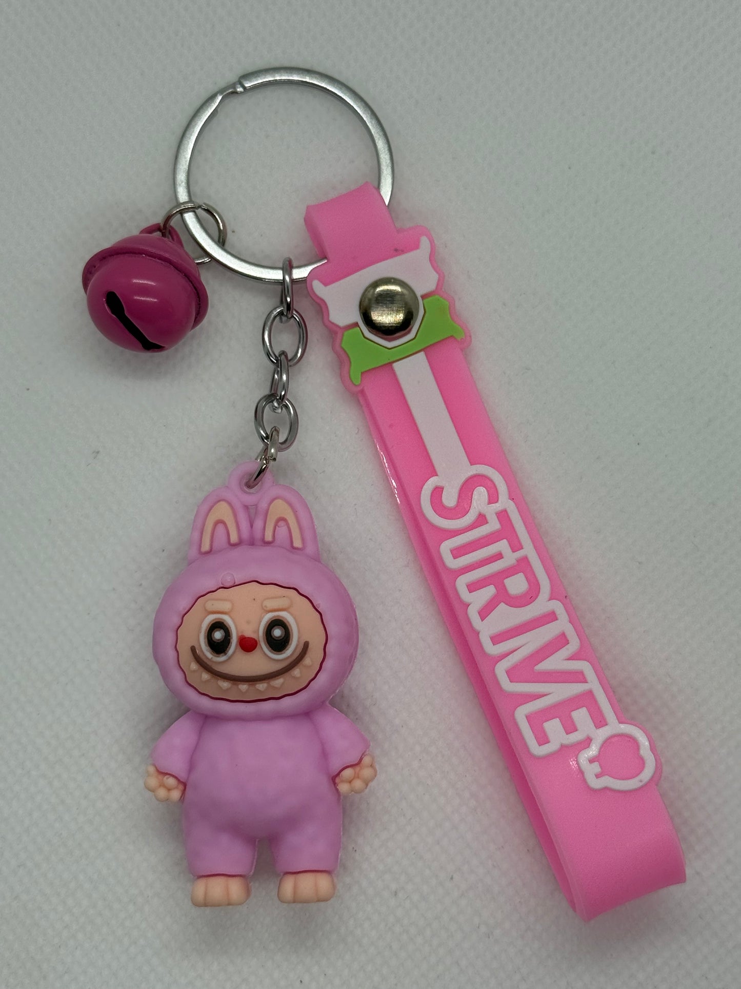 Labubu keychain with bell
