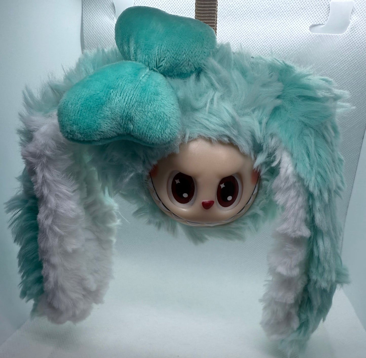 Labubu coin long ears keychain