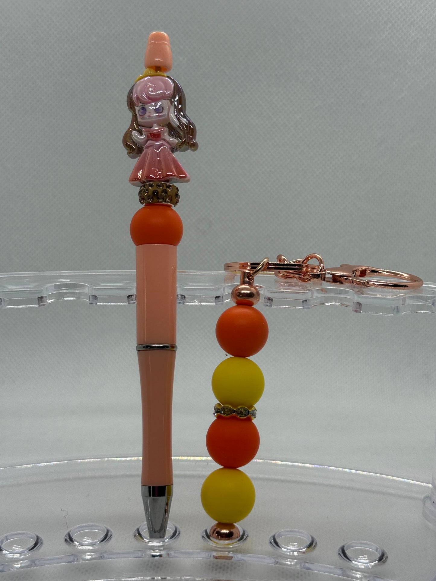 Pen and keychain set