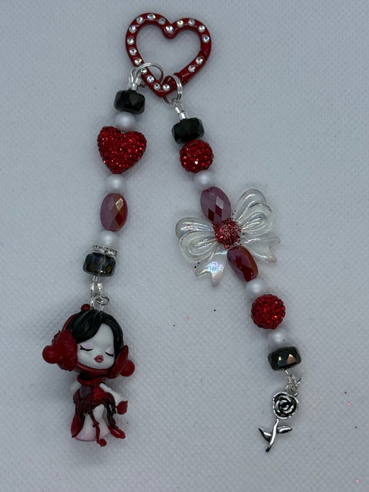 Skullpanda Red Keychain
