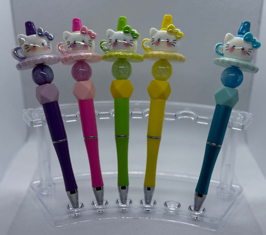 Hello Kitty tea cups pen