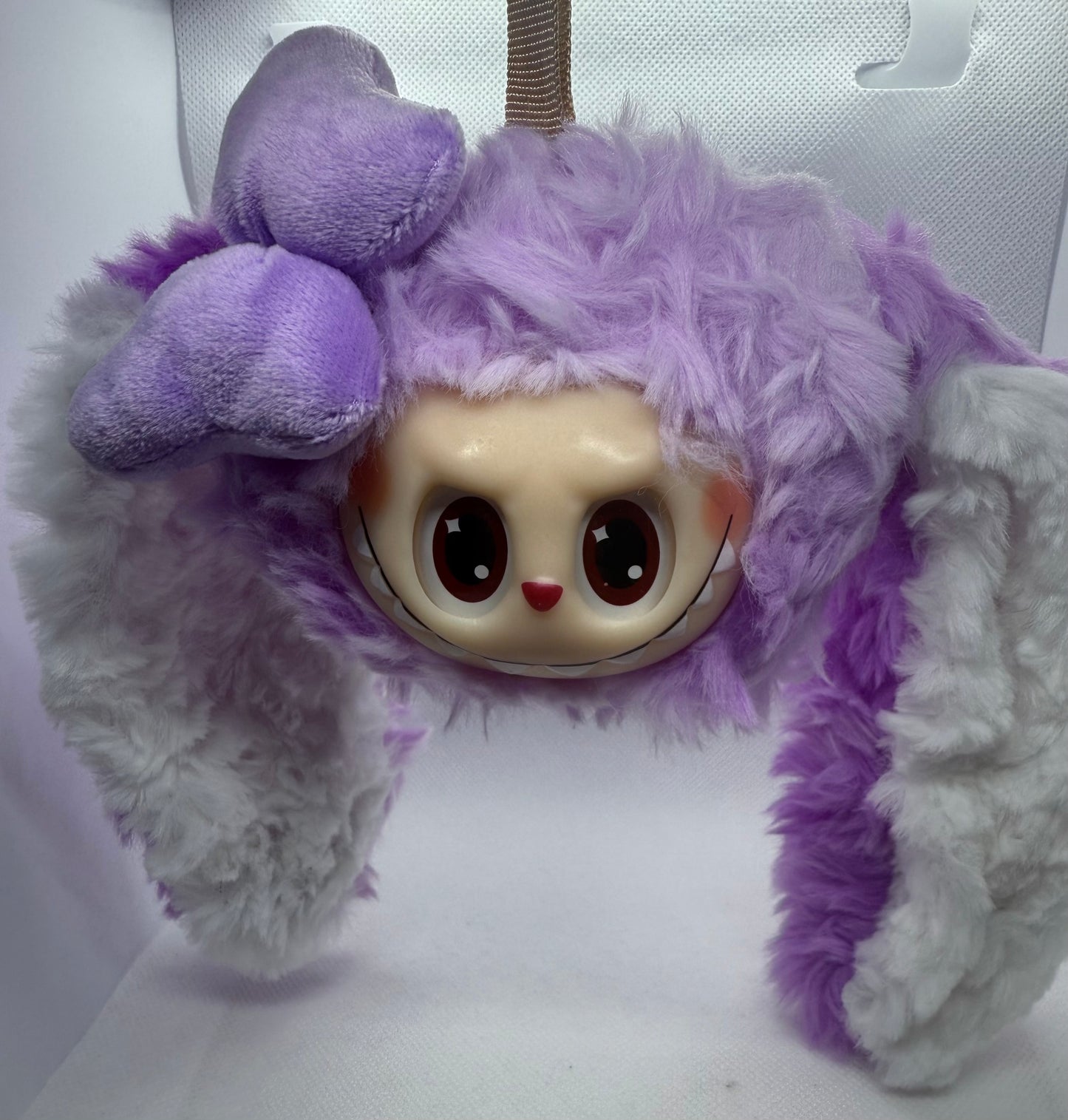 Labubu coin long ears keychain
