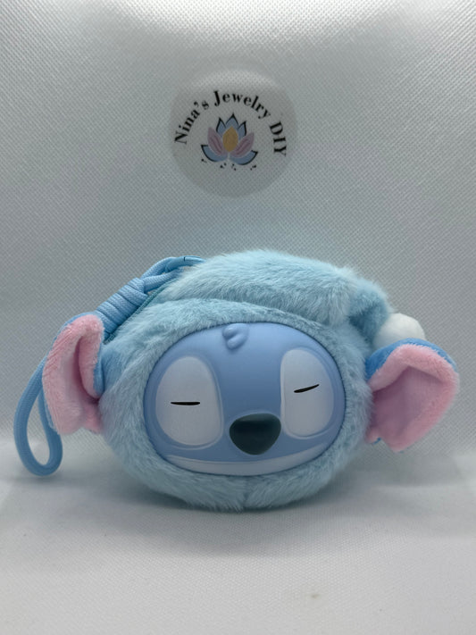Stitch coin keychain bag