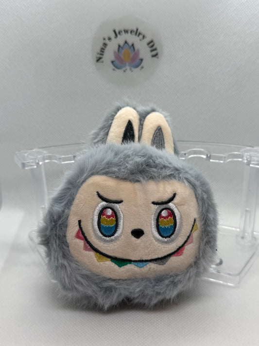 Labubu head coin bag