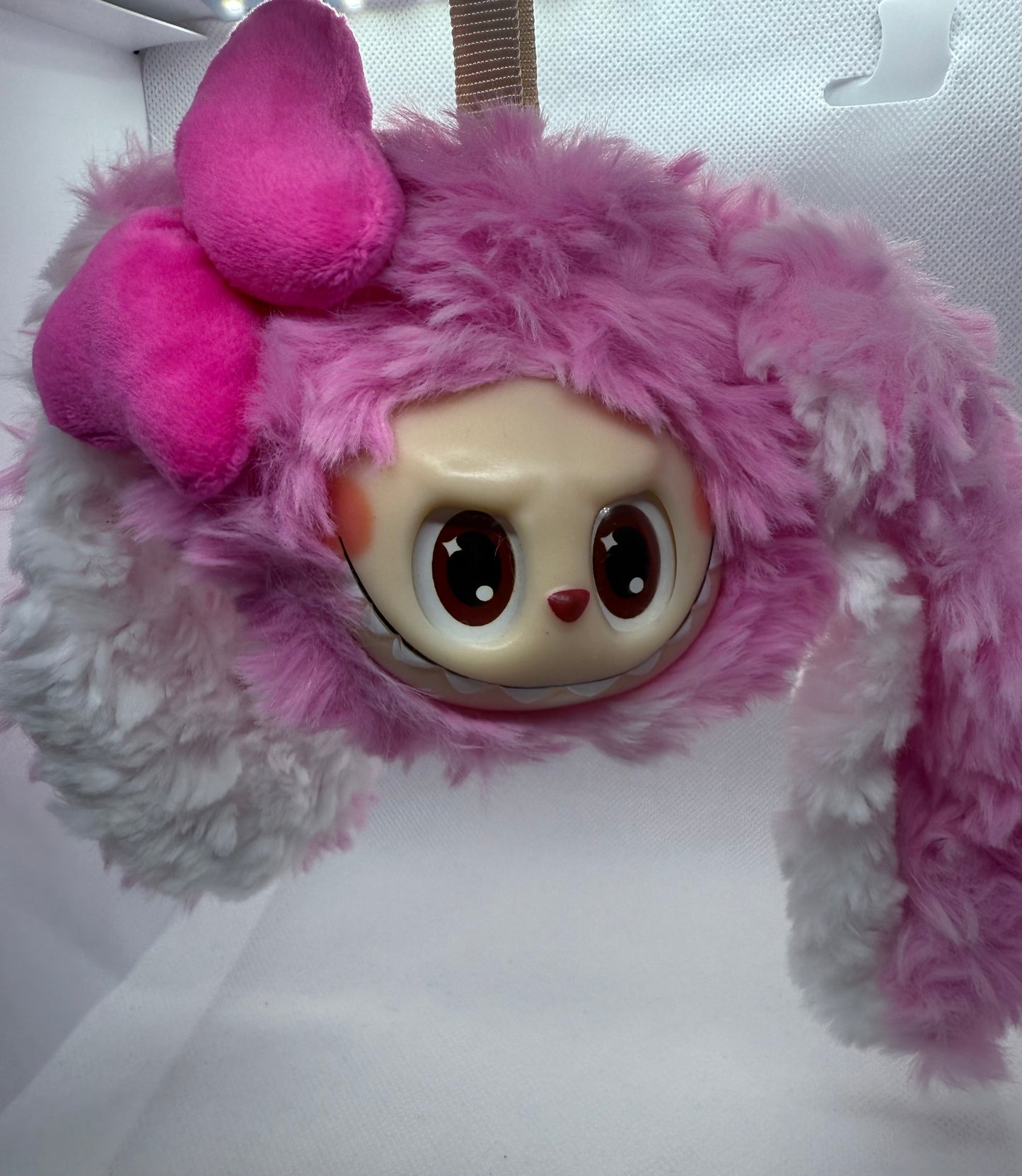Labubu coin long ears keychain