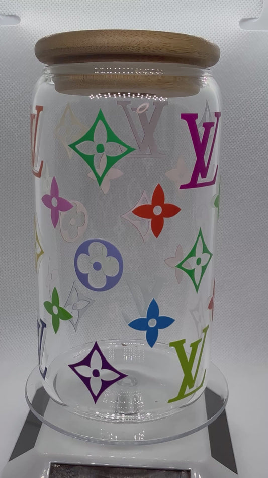 Designer glass tumbler